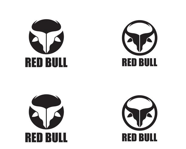 Bull horn logo and symbols template icons vector