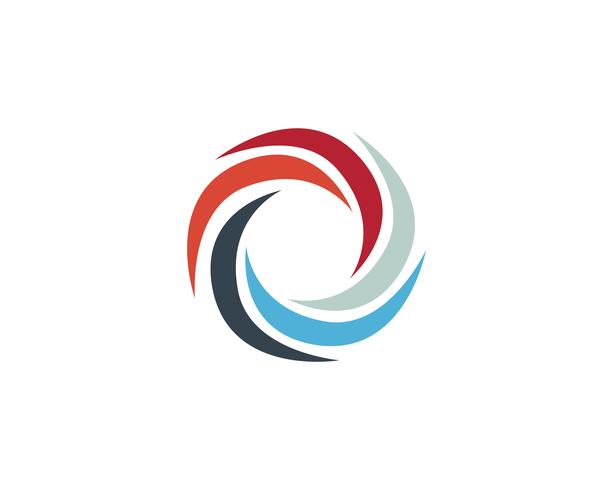 vortex circle logo and symbols template icons  vector