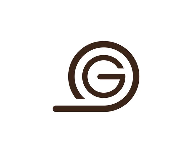Logotipo de letras G y aplicación de iconos de plantilla de símbolos. vector