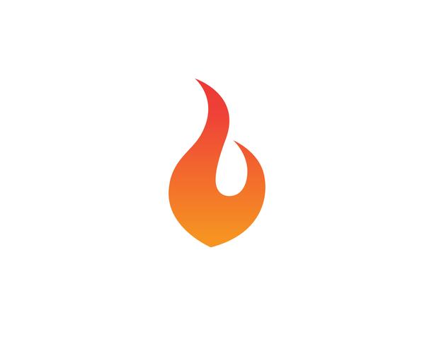 Fire logo and symbols template icons app vector