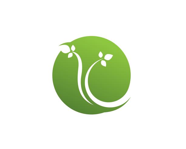 green leaf ecology nature element vector icon..