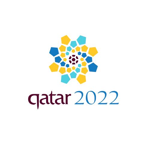 logo oficial de la copa del mundo 2022 en qatar vector diseño símbolo o icono