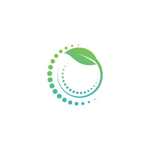 Elemento de icono de ilustración de vector de diseño de logotipo de salud naturaleza