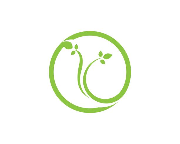 green leaf ecology nature element vector icon..