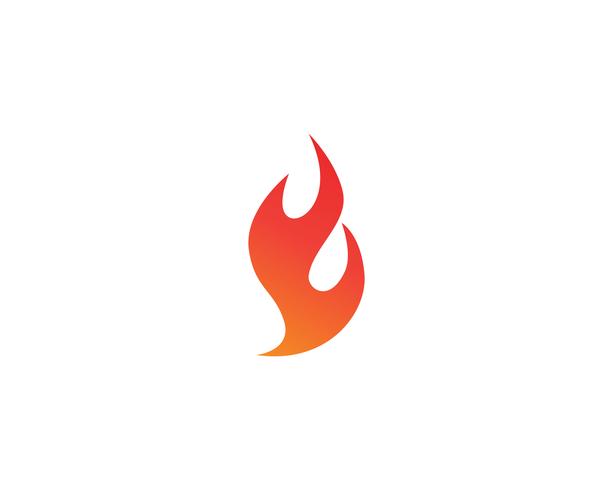 Aplicación de iconos de logotipo y símbolos de fuego. vector