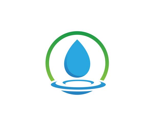 water drop Logo Template vector illustration design