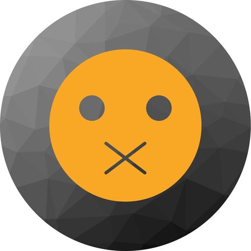  Vector Silent Emoji Icon