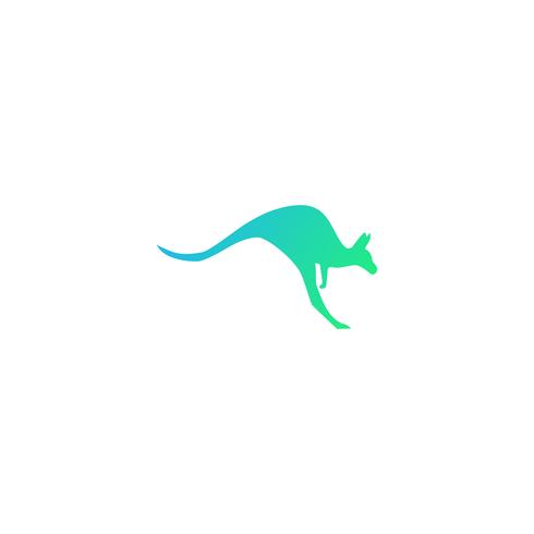 kangaroo logo design vector icon illustration element