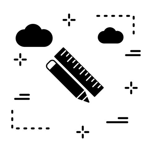 Vector Pencil And Ruler Icon