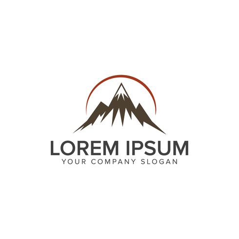mountain logo design concept template vector