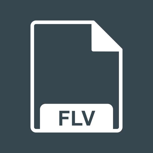 Vector icono de FLV