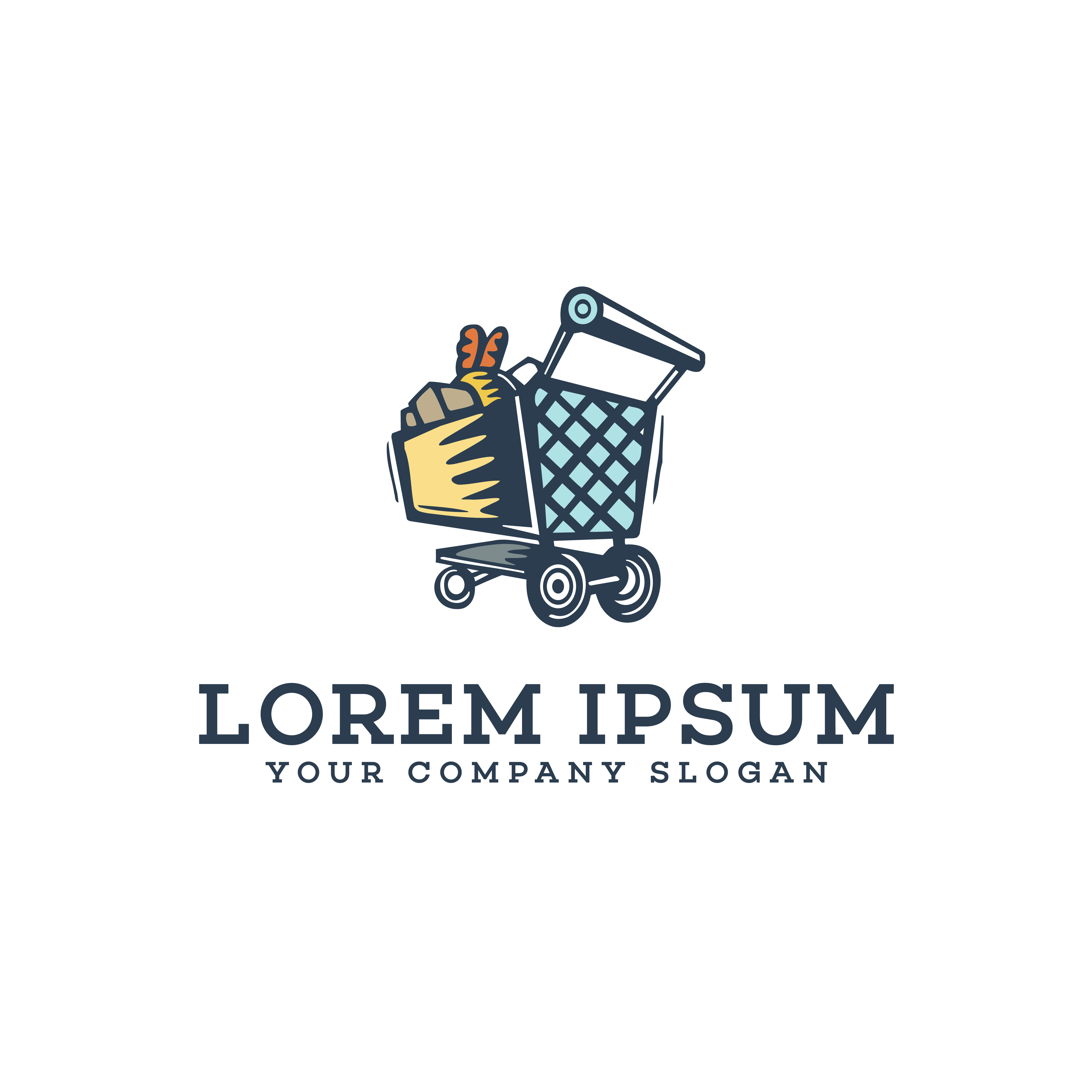 shopping cart logo design concept template 610262 Vector Art at Vecteezy
