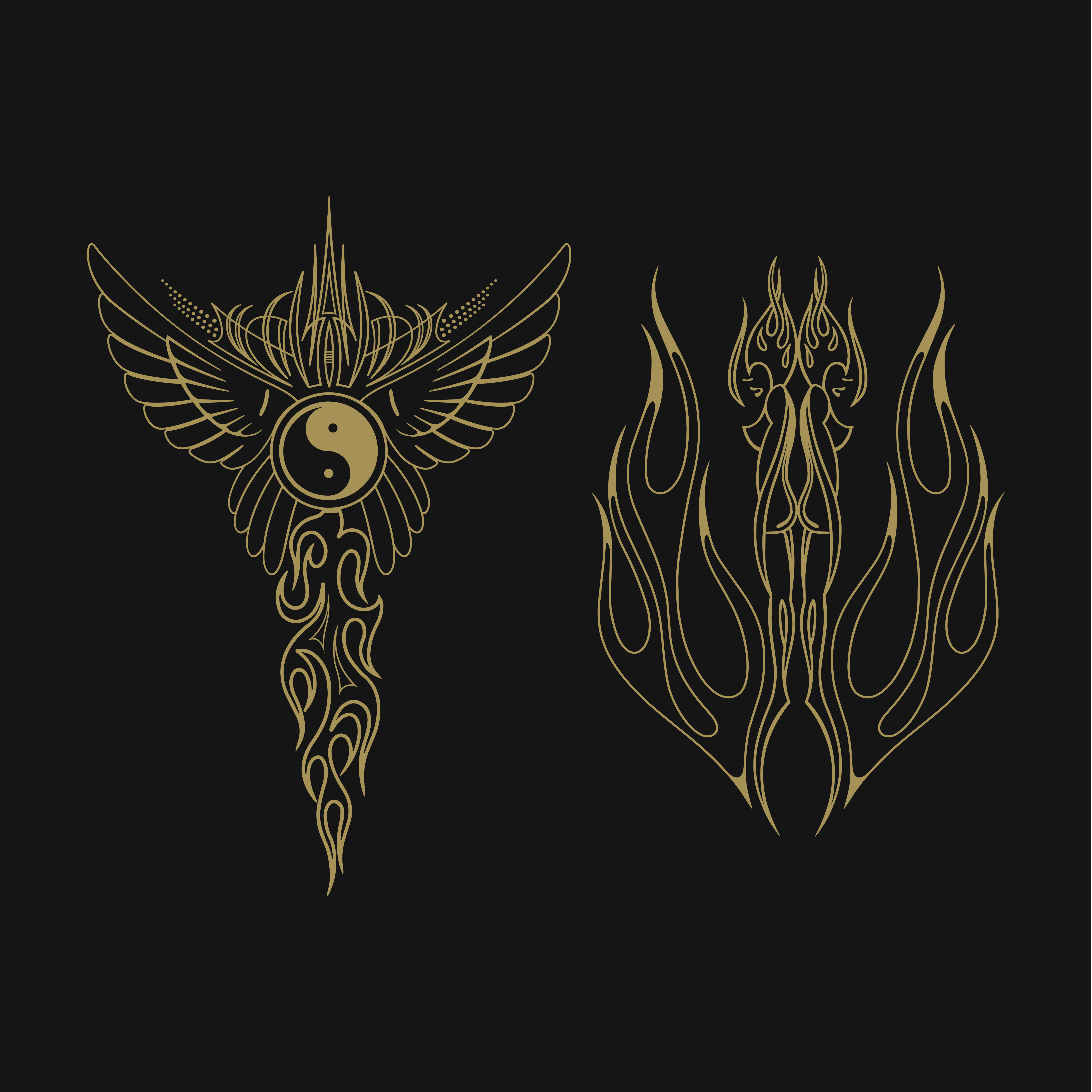 pinstriping vehicle graphic decorative vector vinyl decal 610411 Vector