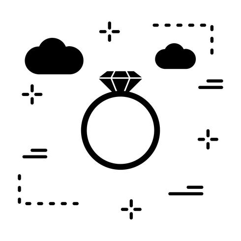 Vector icono de diamante