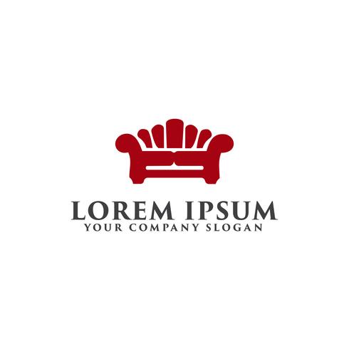 Home Furniture logo design concept template vector