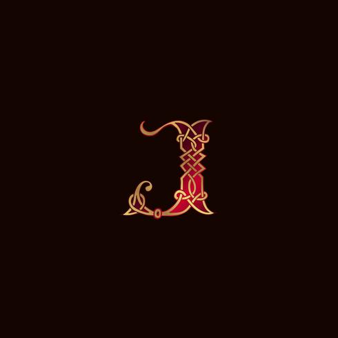 luxury letter J Decoration Logo design concept template vector