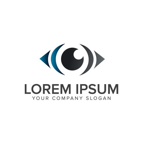 Eye logo design concept template vector