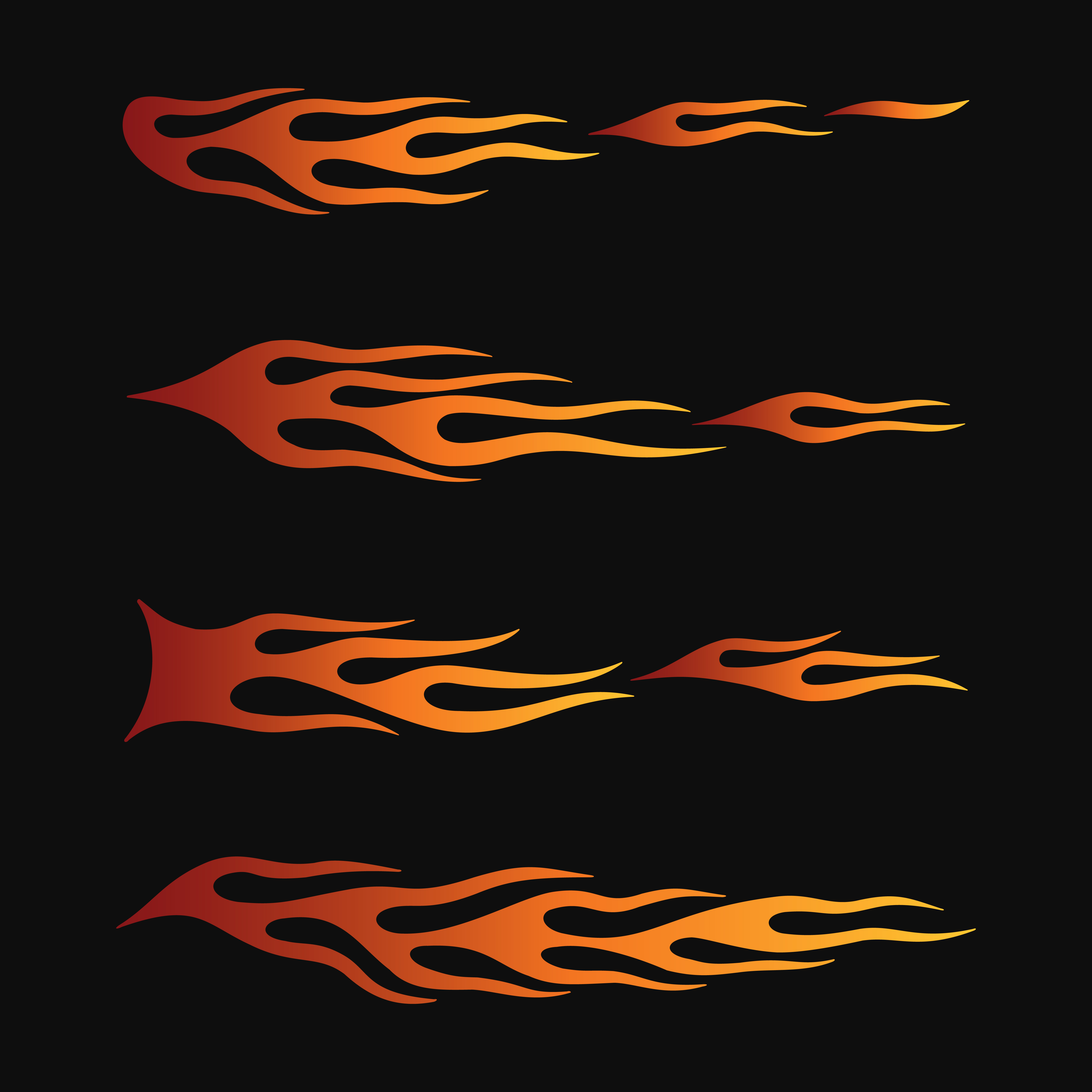 fire flames in tribal style for tattoo, vehicle and t-shirt decoration