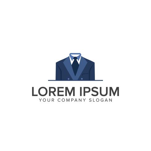 business man Clothes logo design concept template vector