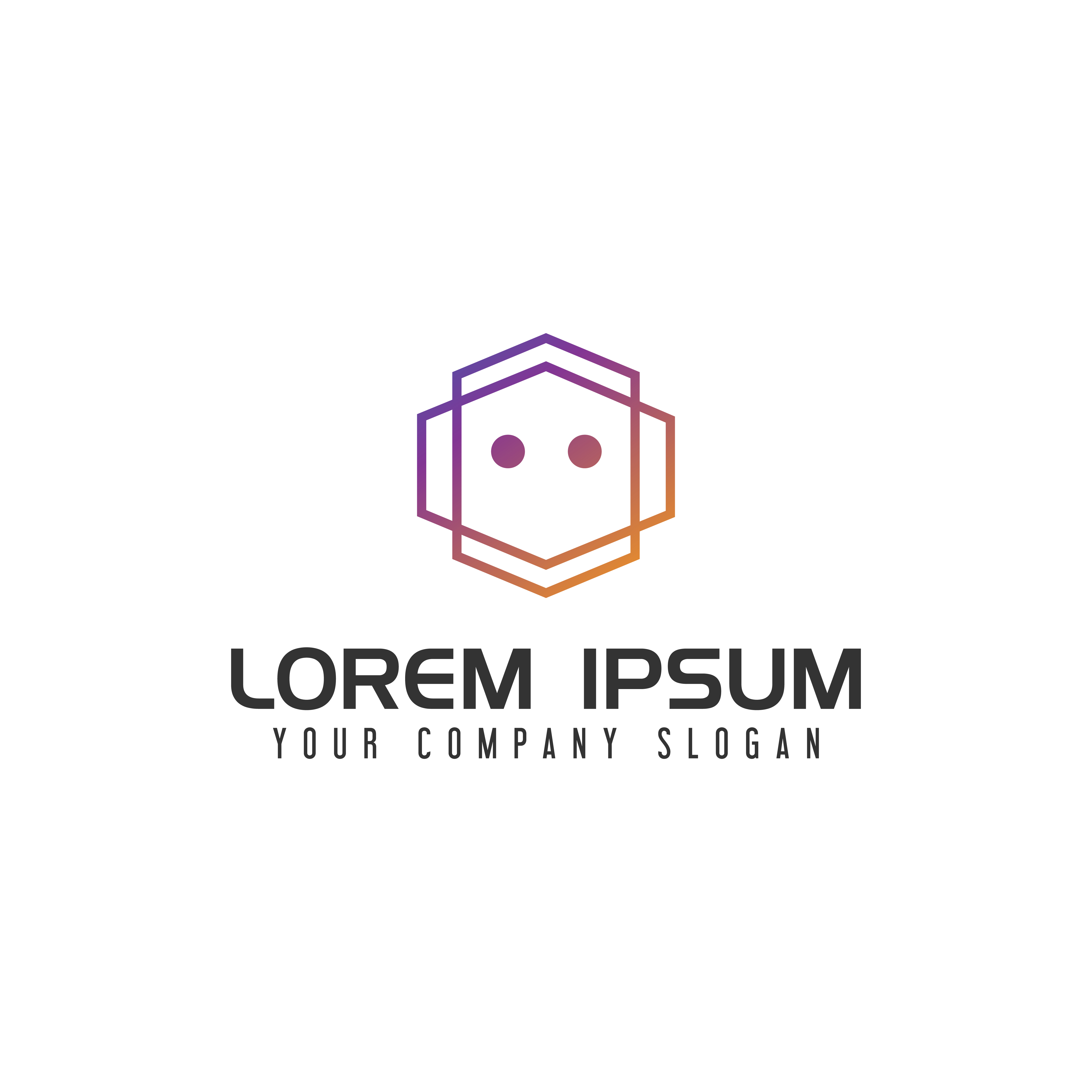 Modern Robot Logo design concept template - Download Free Vectors, Clipart Graphics & Vector Art