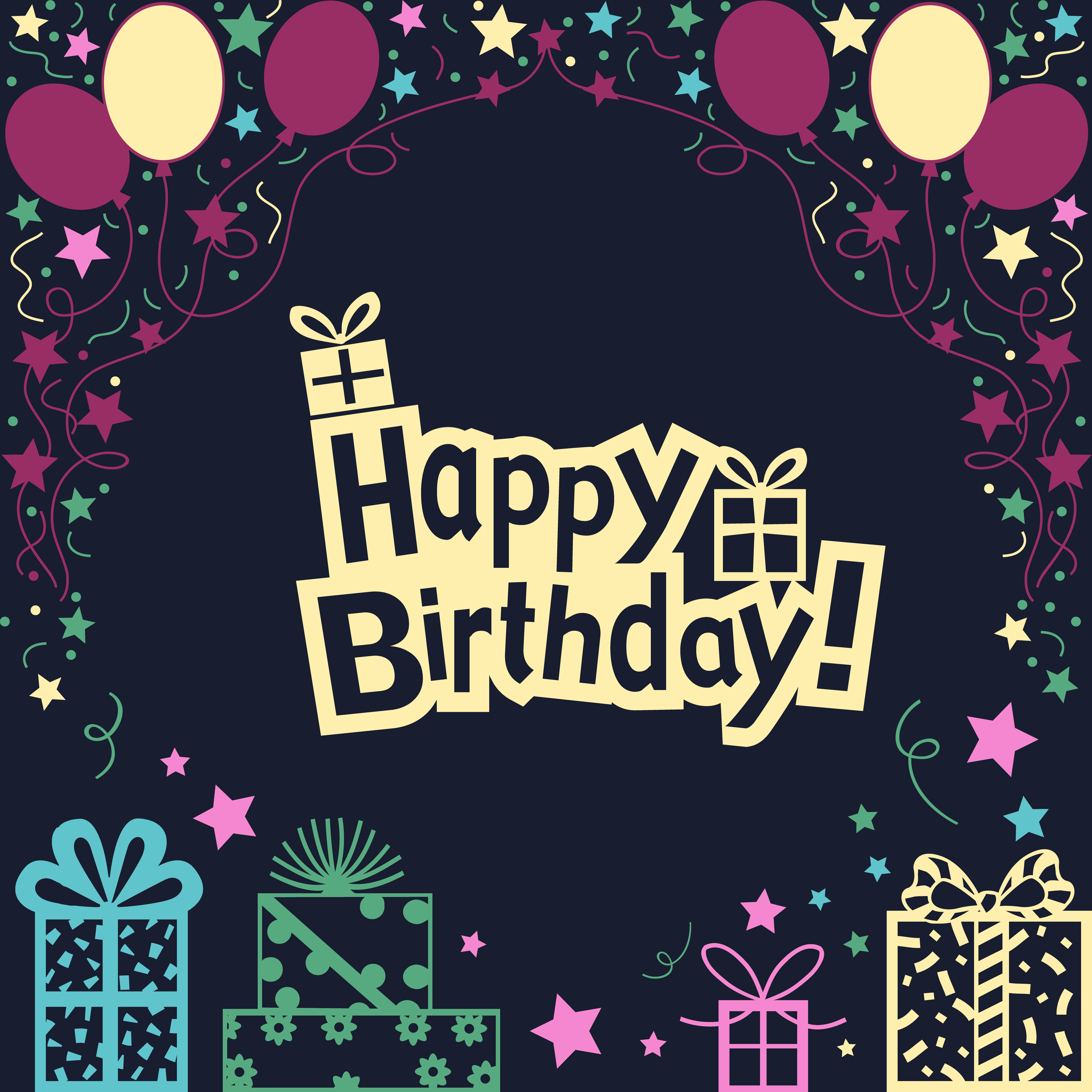 Download Happy Birthday Illustration background - Download Free ...