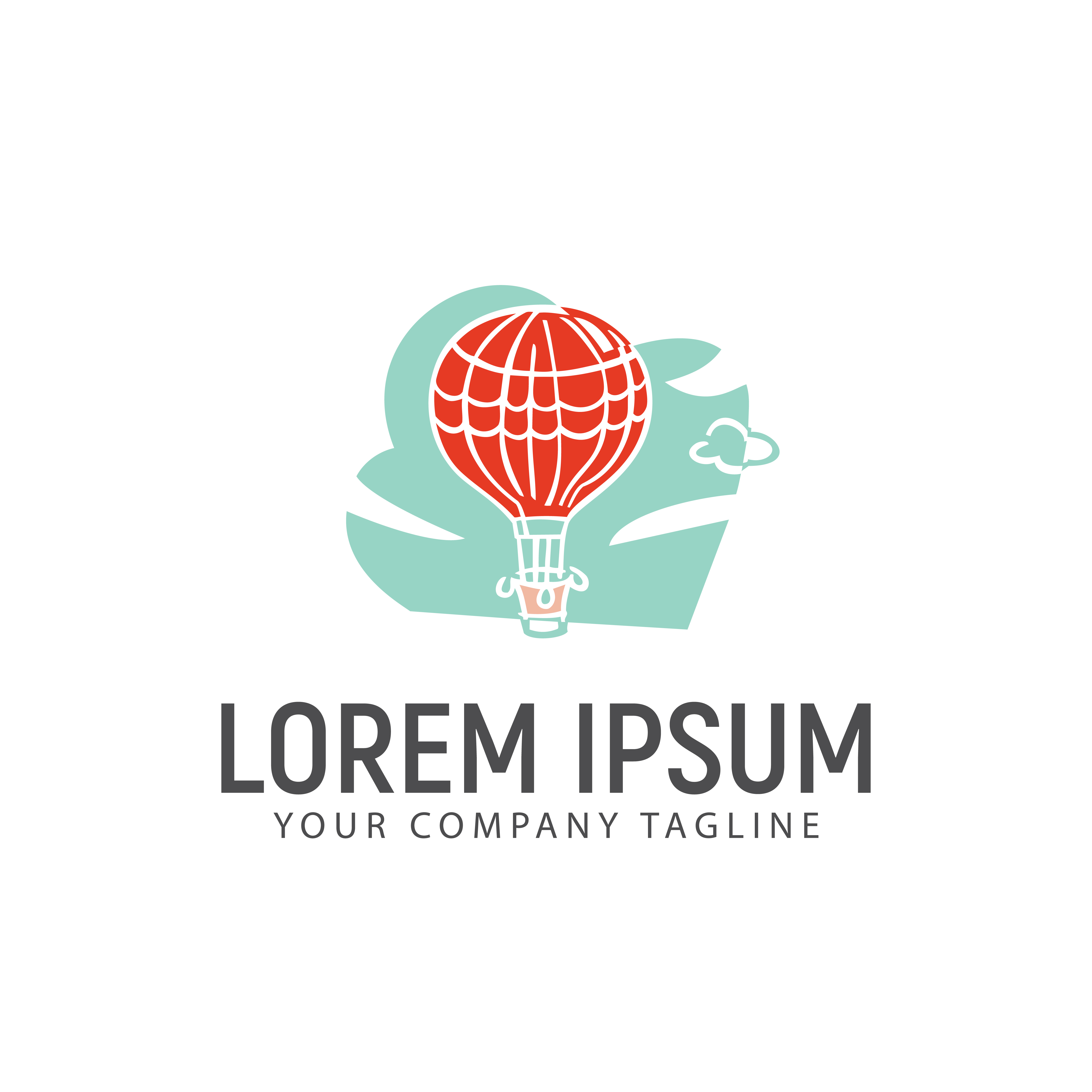 hot air balloon logo design concept template 611368 Vector Art at Vecteezy