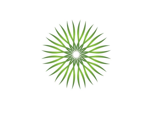 hoja verde ecología naturaleza elemento vector icono