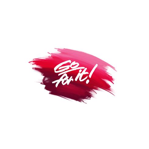 Hand Written Lettering Brush Phrase Go For It With Watercolor Ba Download Free Vectors Clipart Graphics Vector Art