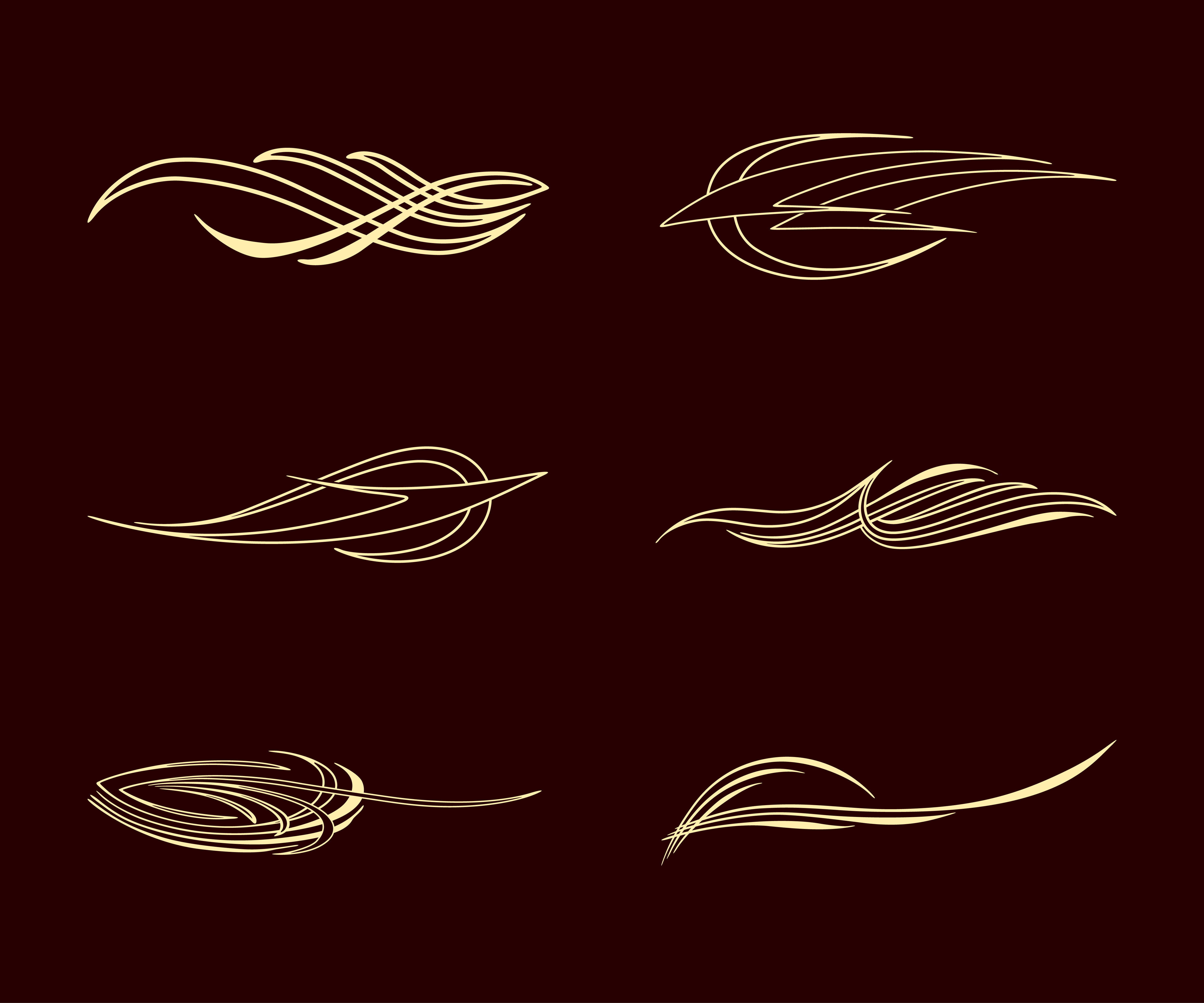 America Pinstriping Style Collection Set 611700 Vector Art At Vecteezy