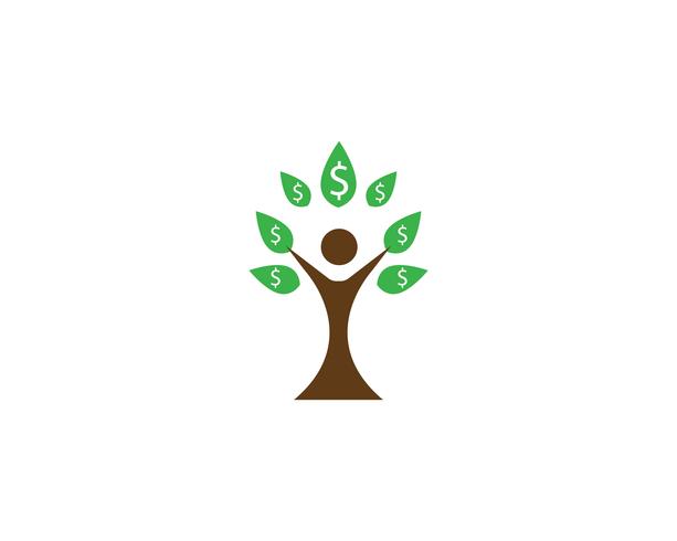 Plantilla de logotipo de vector de identidad de personas de árbol verde