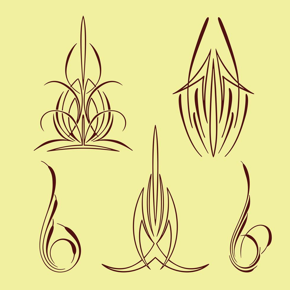 America Pinstriping Style Collection Set 611731 Download Free Vectors