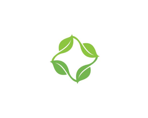 green leaf ecology nature element vector icons