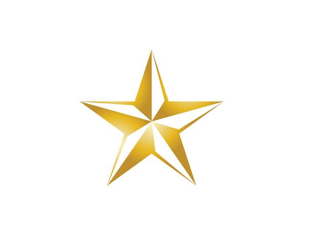 Diseño del ejemplo del icono del vector de la plantilla del logotipo de la estrella