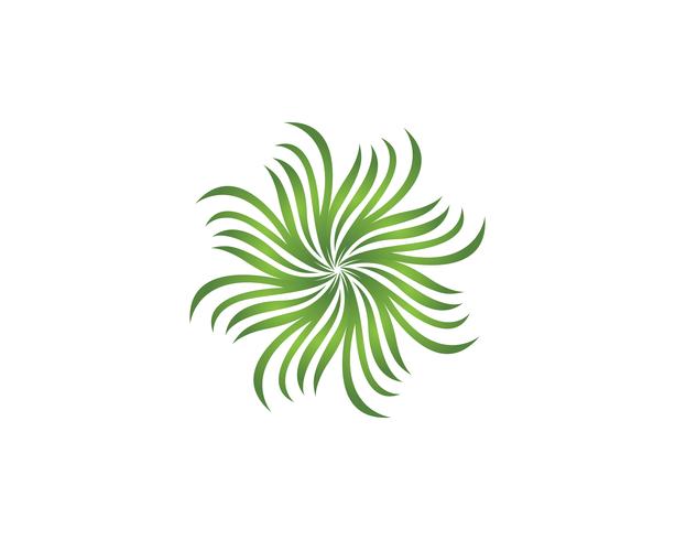 green leaf ecology nature element vector icon