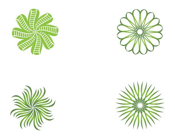 green leaf ecology nature element vector icon