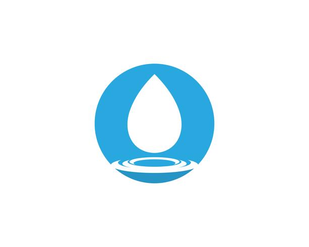 water drop Logo Template vector illustration design