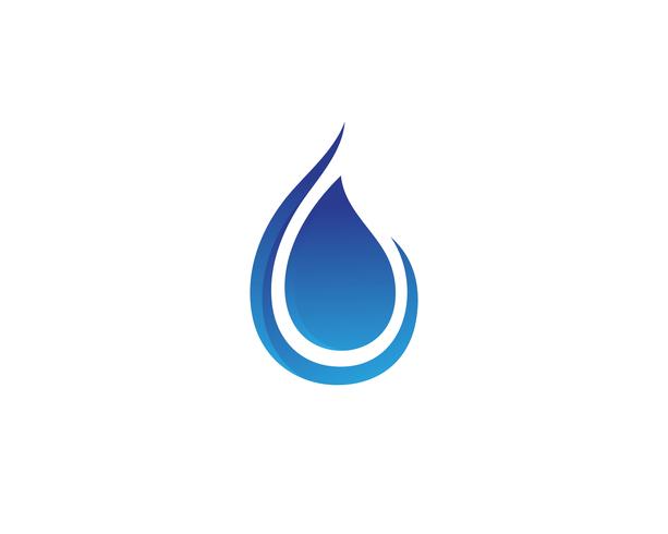 diseño del ejemplo del vector de la plantilla del logotipo de la gota del agua