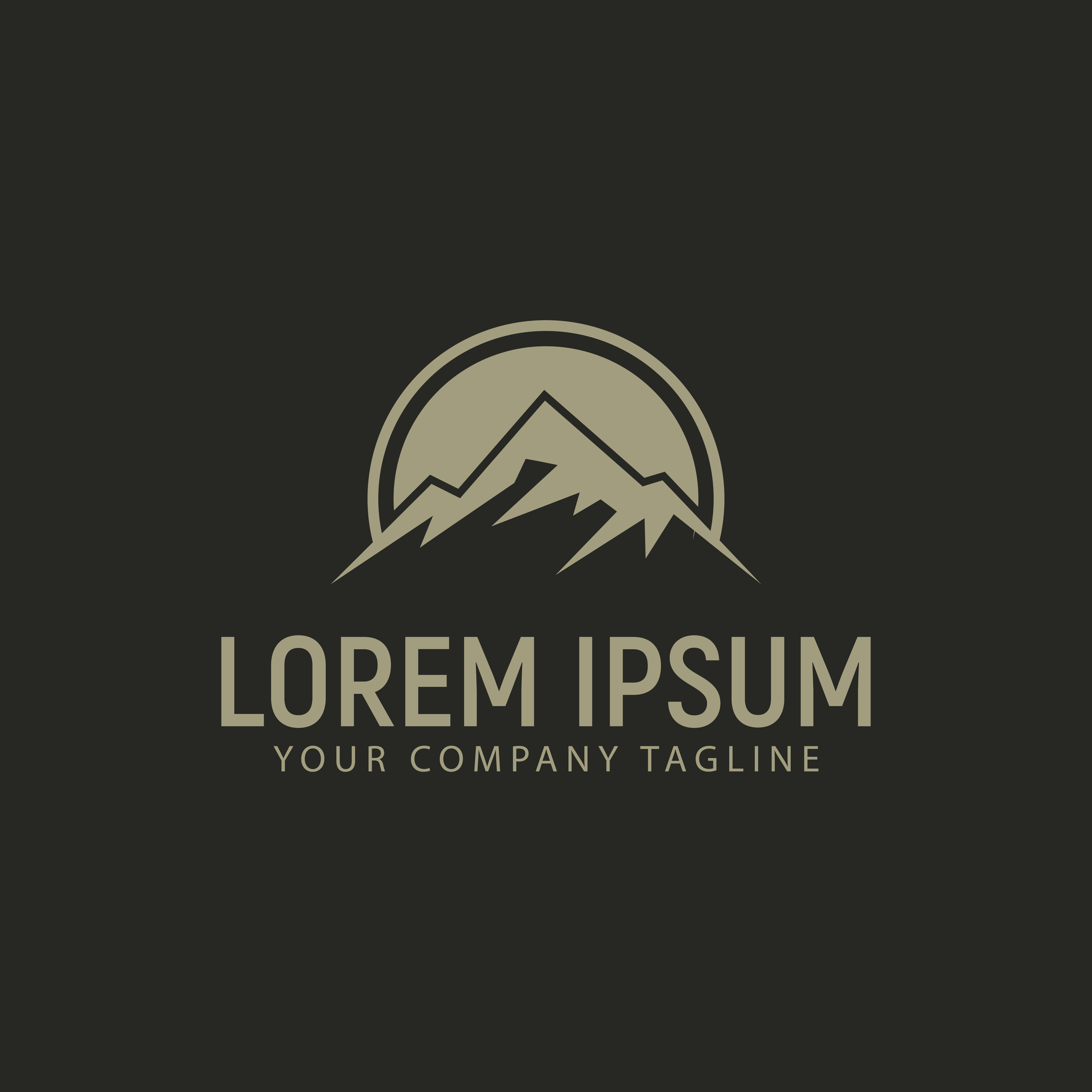 mountain logo design concept template 611956 Vector Art at Vecteezy