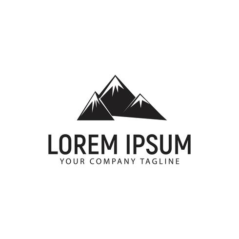 mountain logo design concept template vector