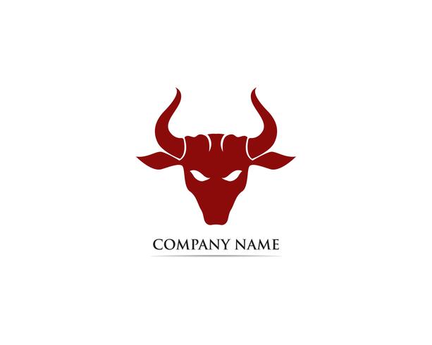 Bull horn logo and symbols template vector