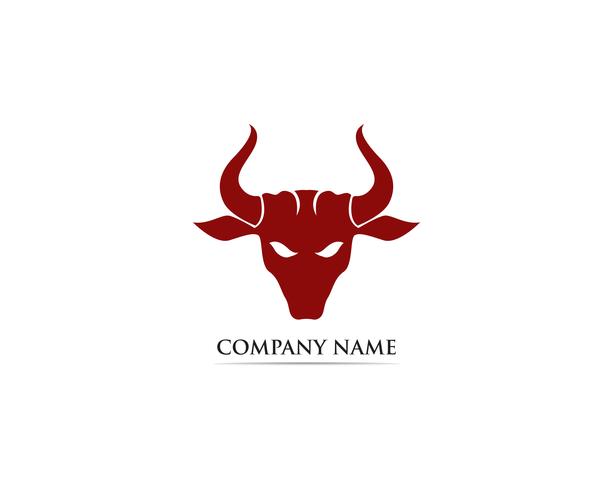 Bull horn logo and symbols template vector