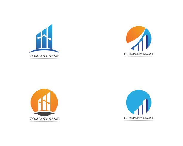 finance logo and symbols vector 