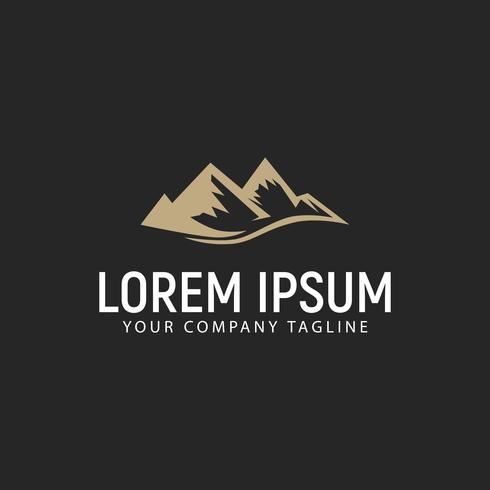 mountain logo design concept template vector