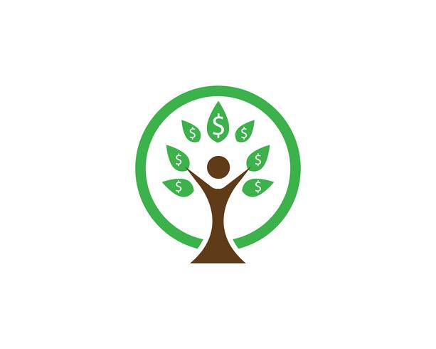  Tree green people identity vector logo template