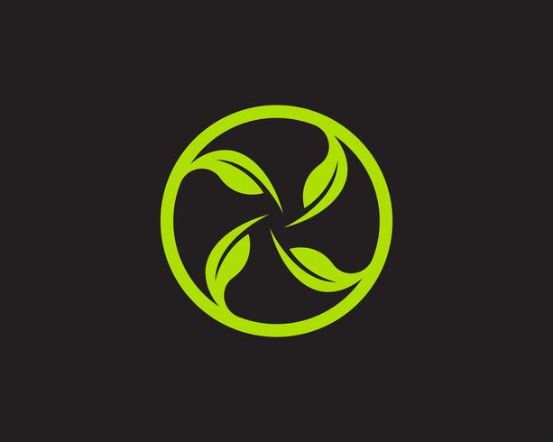 Logos hoja verde ecología naturaleza elemento vector icono