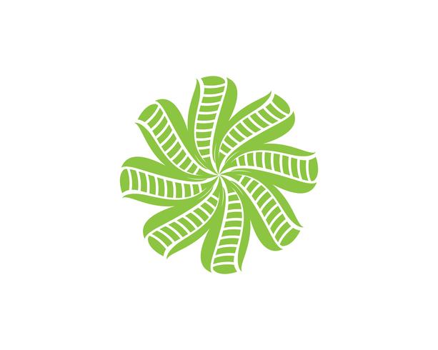 hoja verde ecología naturaleza elemento vector icono