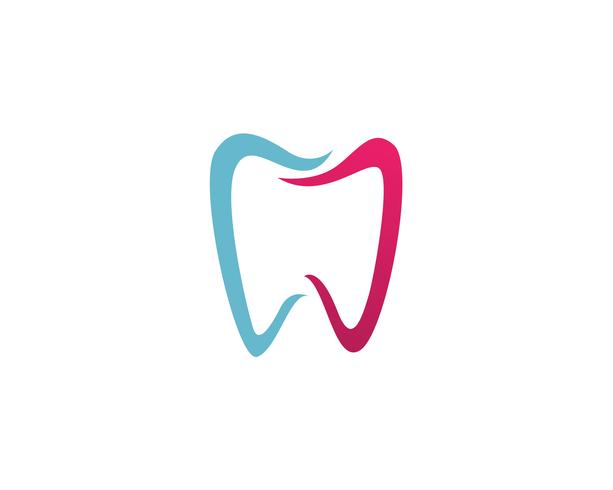 Iconos de plantilla de logotipo y símbolos de atención dental vector