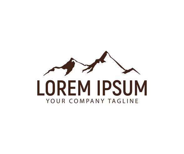 mountain logo design concept template vector