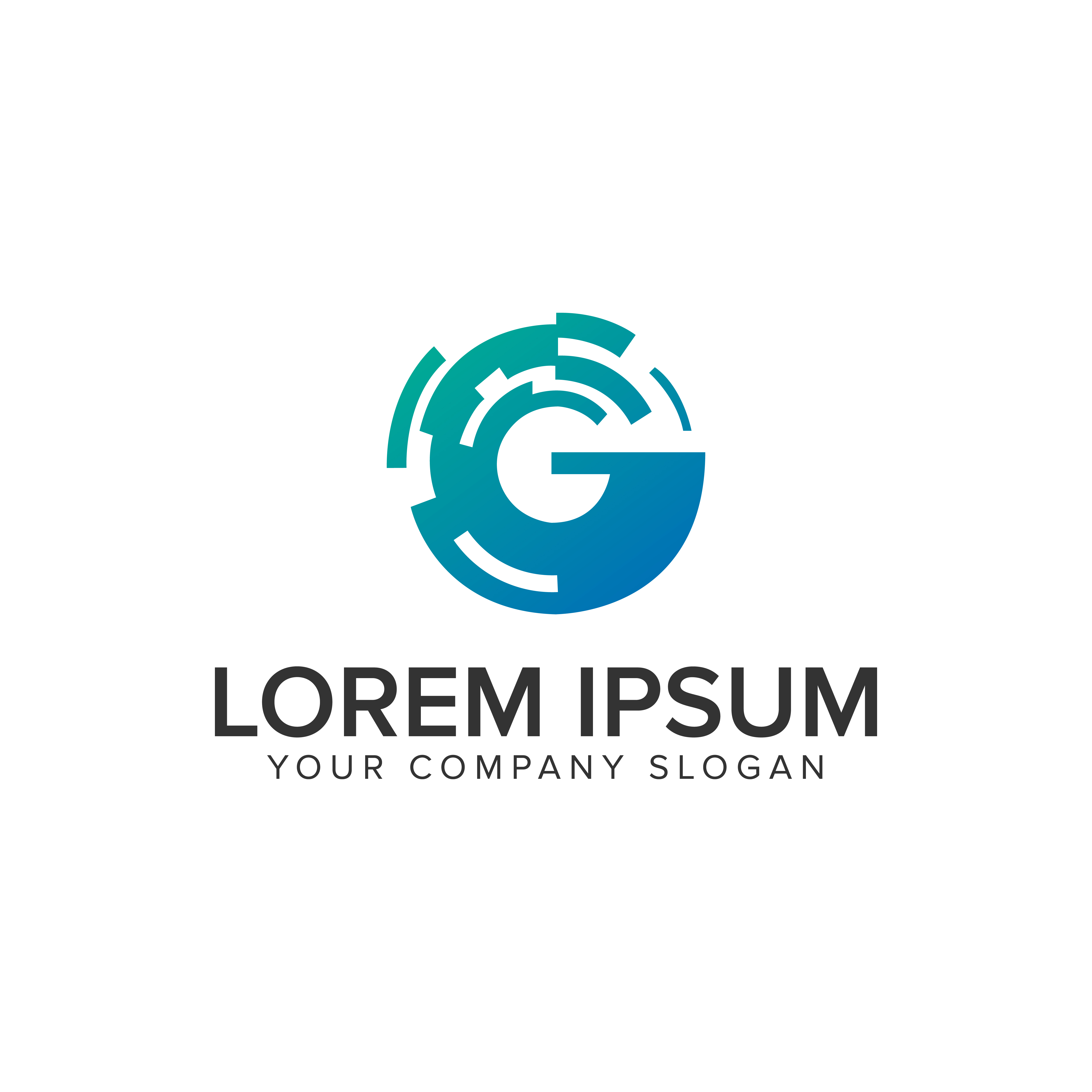 Letter G technology logo design concept template. fully editable 612592