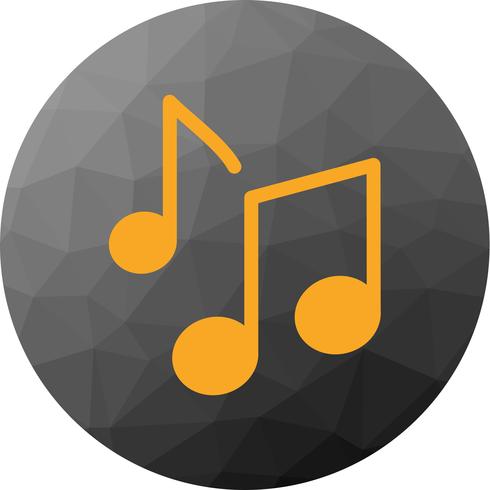 Vector icono de notas musicales